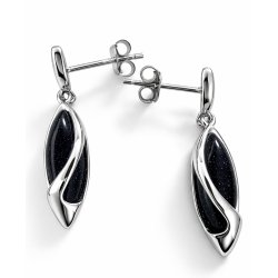 Piękne kolczyki srebrne noc Kairu kolczyki sztyfty wkrętki srebro próba 925