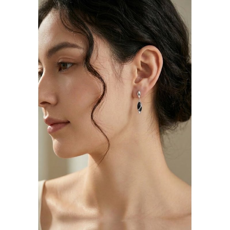 Piękne kolczyki srebrne noc Kairu kolczyki sztyfty wkrętki srebro próba 925