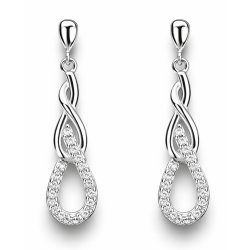 Piękne kolczyki srebrne wiszące srebro próba 925 kolczyki wkrętki sztyfty