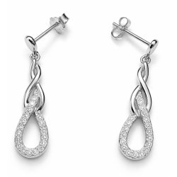 Piękne kolczyki srebrne wiszące srebro próba 925 kolczyki wkrętki sztyfty