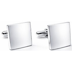 Srebrne spinki do mankietów koszuli stal szlachetna 316L