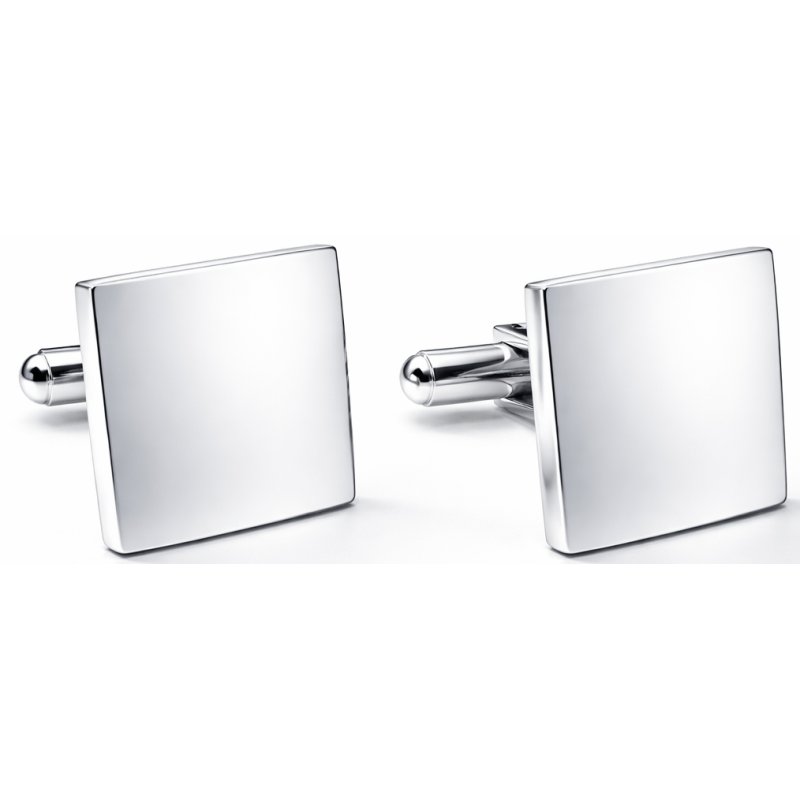 Srebrne spinki do mankietów koszuli stal szlachetna 316L