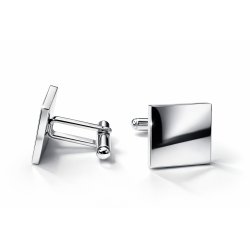 Srebrne spinki do mankietów koszuli stal szlachetna 316L