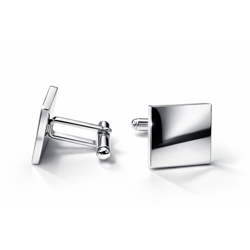 Srebrne spinki do mankietów koszuli stal szlachetna 316L