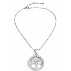 Srebrny naszyjnik drzewko szczęścia stal chirurgiczna szlachetna 316L