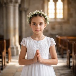 Naszyjnik srebrny rodowany łańcuszek z krzyżykiem i medalikiem srebro 925