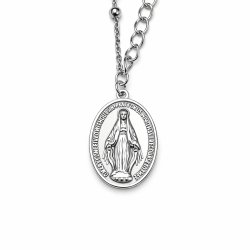 Srebrna bransoletka na rękę rodowana z krzyżykiem i medalikiem srebro 925