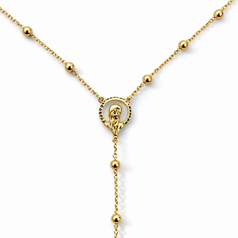 Naszyjnik srebrny damski łańcuszek z krzyżykiem i medalikiem srebro pozłacane 925