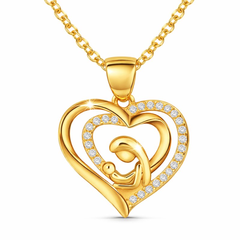 Naszyjnik srebrny łańcuszek z zawieszką medalik na chrzest komunię srebro pozłacane 925