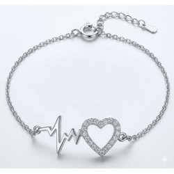 Bransoletka srebrna 925 linia życia na kostkę stopę nogę