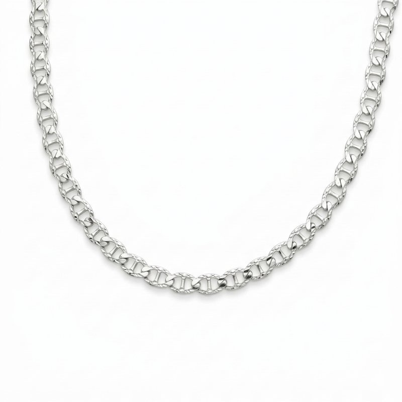 Łańcuszek naszyjnik damski pancerka gucci 45 cm srebro próba 925