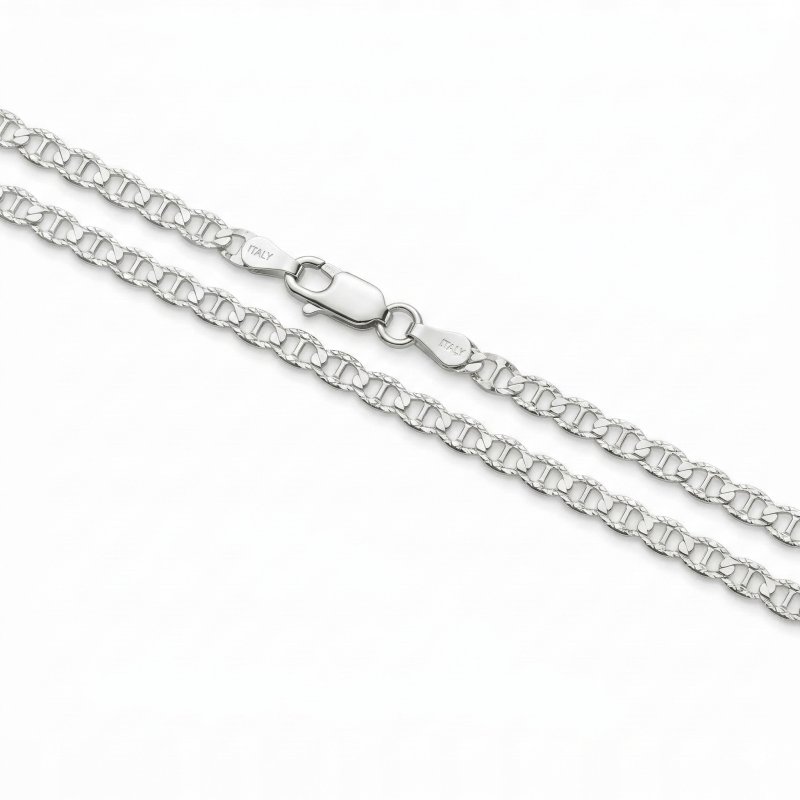 Łańcuszek naszyjnik damski pancerka gucci 45 cm srebro próba 925