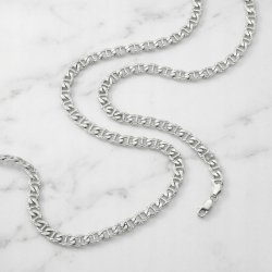 Łańcuszek naszyjnik damski pancerka gucci 45 cm srebro próba 925