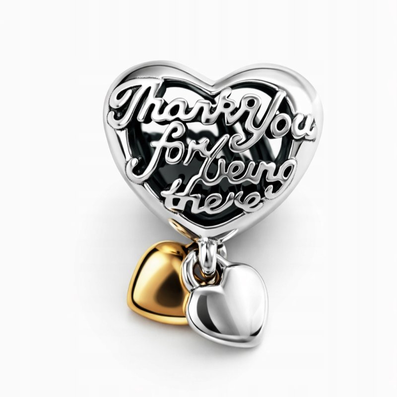 Charms zawieszka serce miłość mama beads srebro próba 925