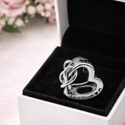 Charms zawieszka serce nieskończoność love mama koralik beads srebro 925