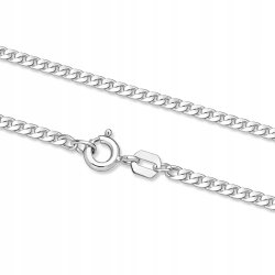 Łańcuszek srebrny męski splot pancerka 45 cm srebro próba 925