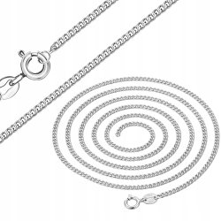 Łańcuszek srebrny męski splot pancerka 45 cm srebro próba 925