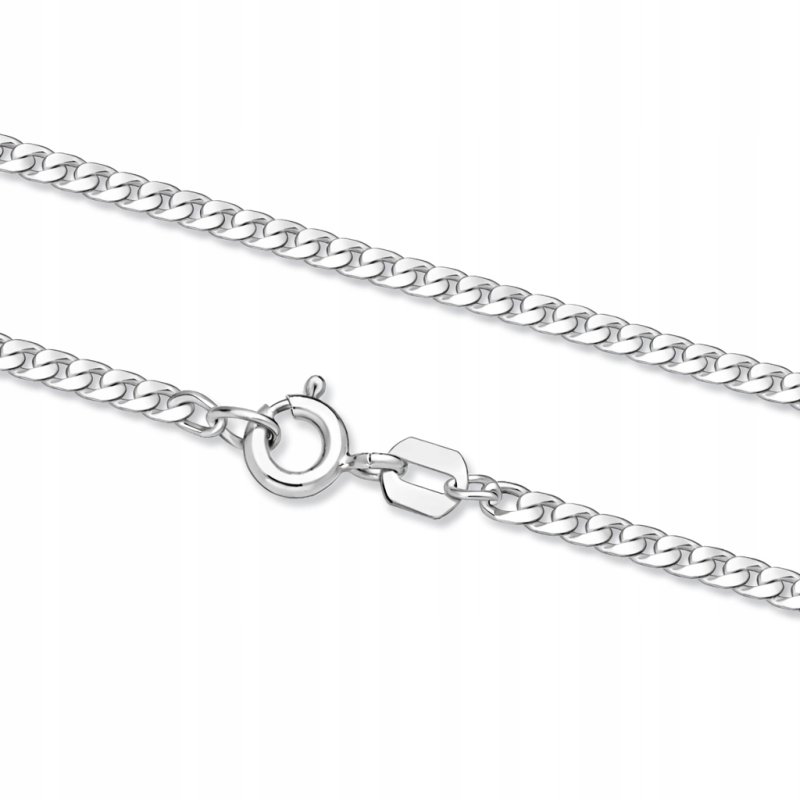 Łańcuszek srebrny męski splot pancerka 50 cm srebro próba 925