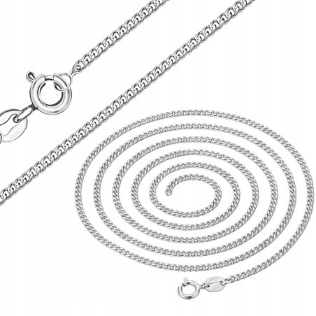 Łańcuszek srebrny męski splot pancerka 50 cm srebro próba 925