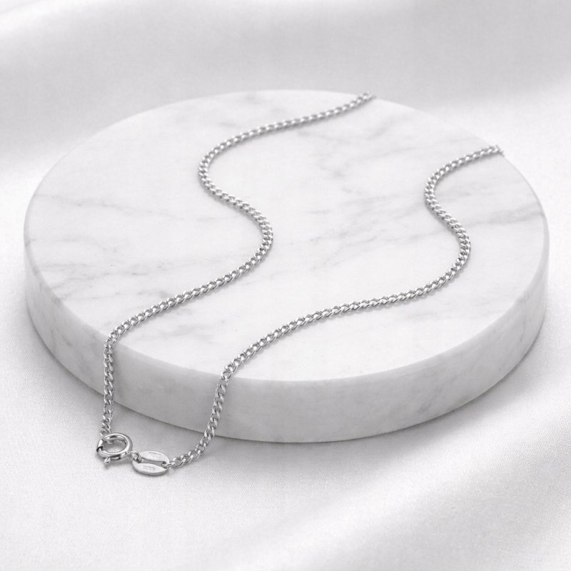 Łańcuszek srebrny męski splot pancerka 50 cm srebro próba 925