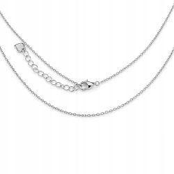 Naszyjnik łańcuszek damski splot ankier 50 cm srebro próba 925