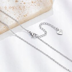 Naszyjnik łańcuszek damski splot ankier 50 cm srebro próba 925