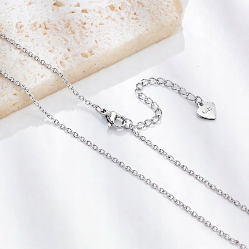 Naszyjnik łańcuszek damski splot ankier 50 cm srebro próba 925