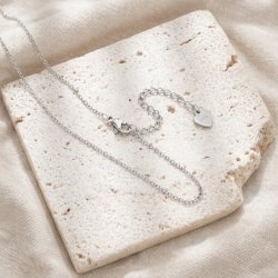 Naszyjnik łańcuszek damski splot ankier 50 cm srebro próba 925