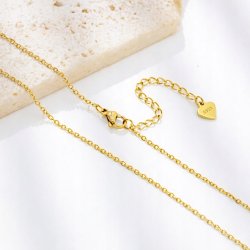 Naszyjnik pozłacany łańcuszek damski splot ankier 50 cm srebro próba 925