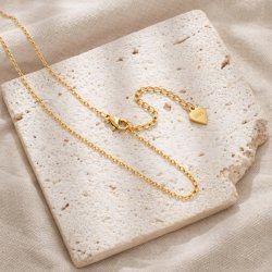 Naszyjnik pozłacany łańcuszek damski splot ankier 50 cm srebro próba 925