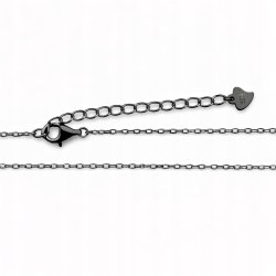 Srebrny naszyjnik łańcuszek damski rodowany ankier 50 cm srebro próba 925