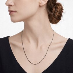 Srebrny naszyjnik łańcuszek damski rodowany ankier 50 cm srebro próba 925