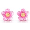 Srebrne kolczyki kwiatki stokrotki srebro 925 dla dziewczynki sztyfty