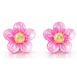 Srebrne kolczyki kwiatki stokrotki srebro 925 dla dziewczynki sztyfty
