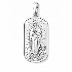 Srebrna zawieszka wisiorek matka boska z guadelupy na komunia srebro 92