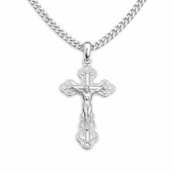 Naszyjnik srebrny krzyż komunia chrzest srebro 925