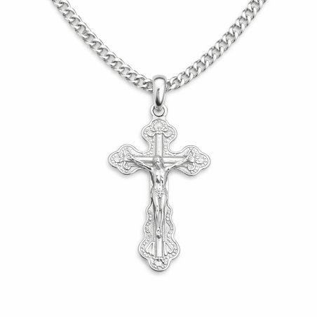 Naszyjnik srebrny krzyż komunia chrzest srebro 925