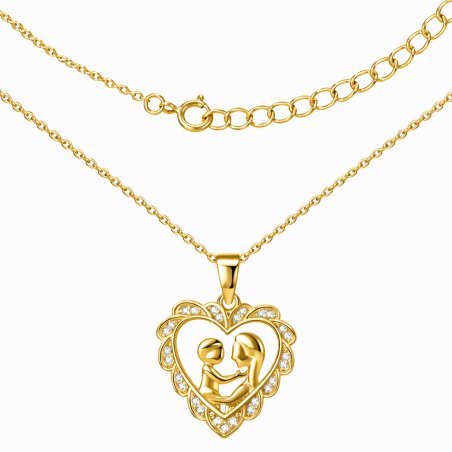 Srebrny naszyjnik chrzest narodziny dziecka srebro pozłacane 925 prezent