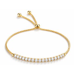 Bransoletka pozłacana damska regulowana stal chirurgiczna szlachetna 316L