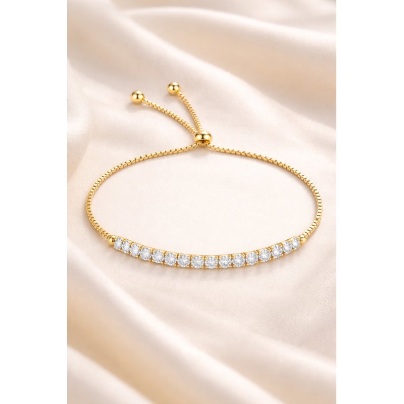 Bransoletka pozłacana damska regulowana stal chirurgiczna szlachetna 316L