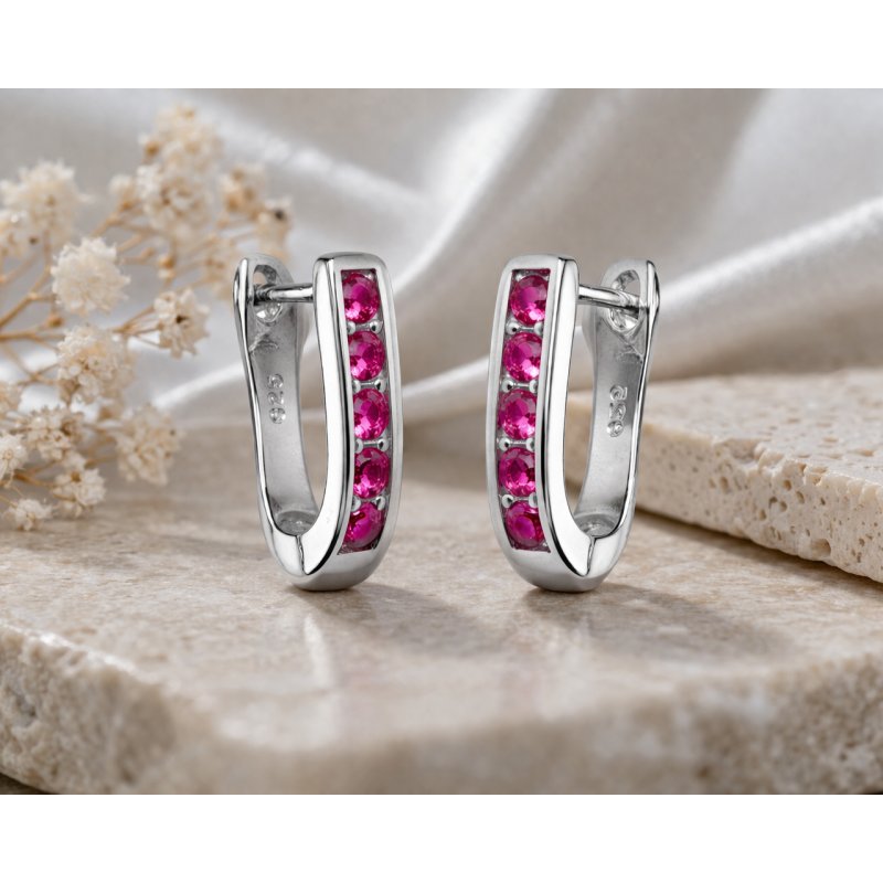 Piękne kolczyki srebrne 925 dla dziecka angielskie