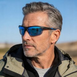 Okulary męskie przeciwsłoneczne młodzieżowe sportowe UV400 polaryzacyjne