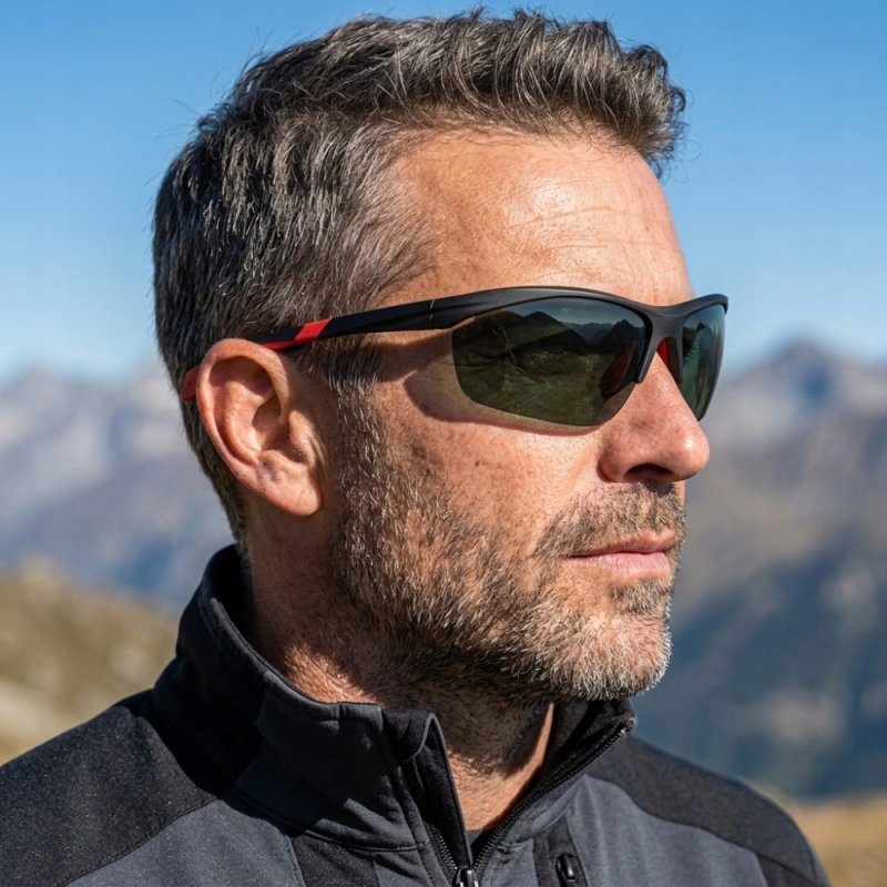 Okulary męskie przeciwsłoneczne młodzieżowe sportowe UV400 polaryzacyjne