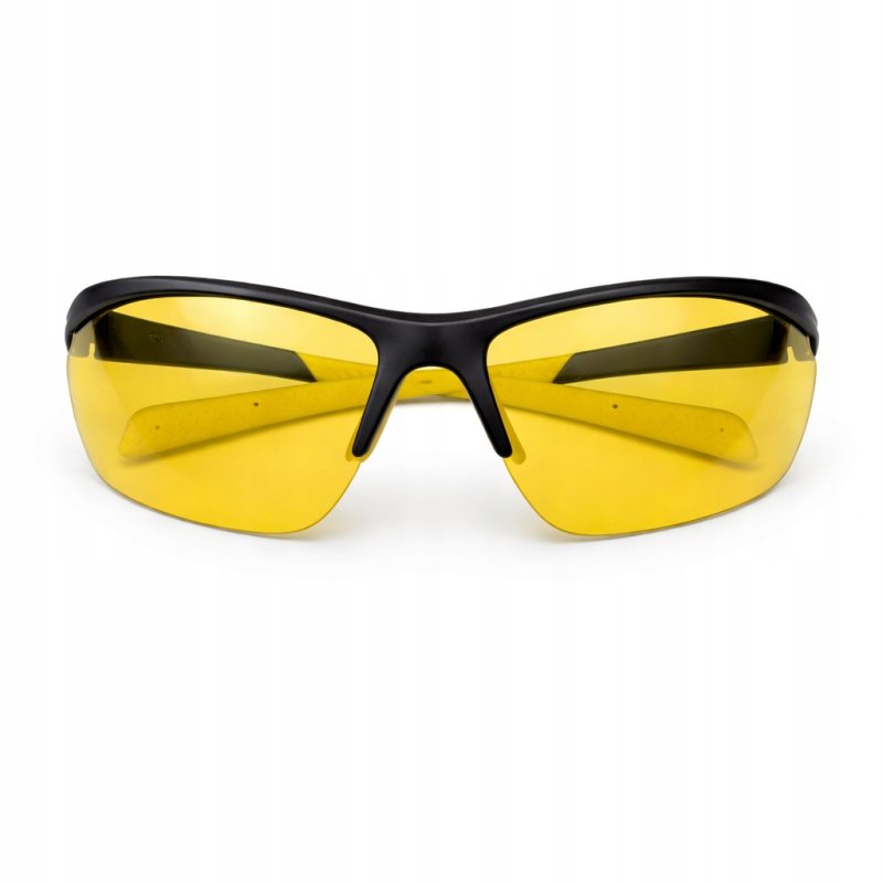 Okulary damskie męskie młodzieżowe sportowe UV400 polaryzacyjne żółte