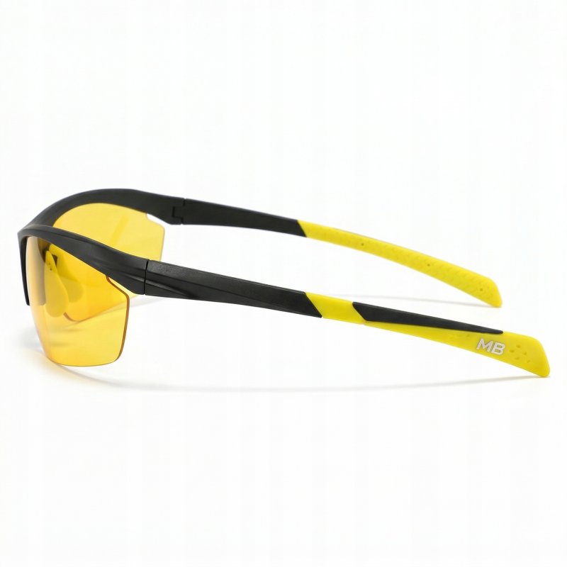 Okulary damskie męskie młodzieżowe sportowe UV400 polaryzacyjne żółte