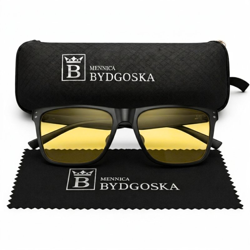 Okulary męskie do komputera blokujące światło niebieskie filtr UV400