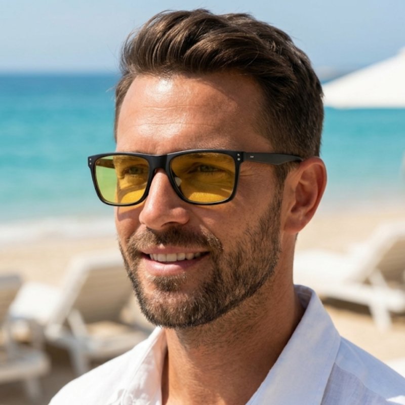 Okulary męskie do komputera blokujące światło niebieskie filtr UV400