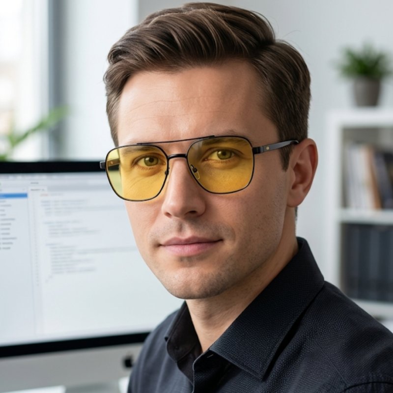 Okulary męskie damskie do komputera blokujące światło niebieskie UV400