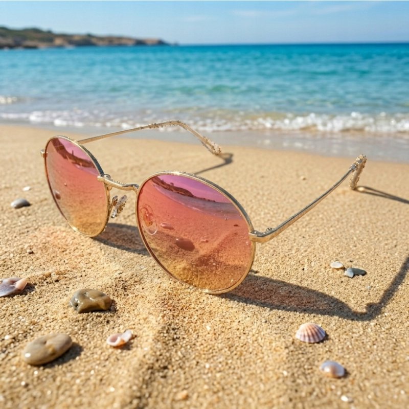 Okulary przeciwsłoneczne damskie polaryzacyjne pilotki różowe UV400 markowe