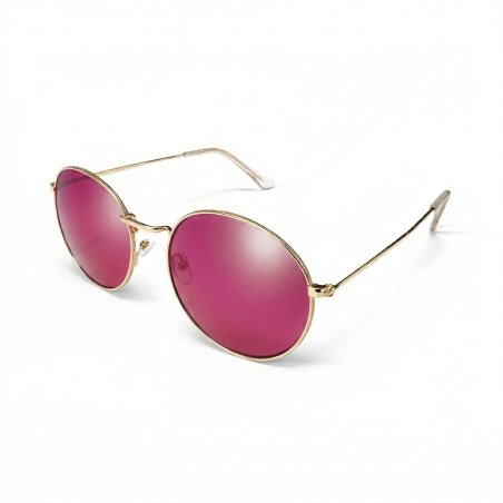 Okulary przeciwsłoneczne damskie polaryzacyjne lenonki różowe stylowe UV400